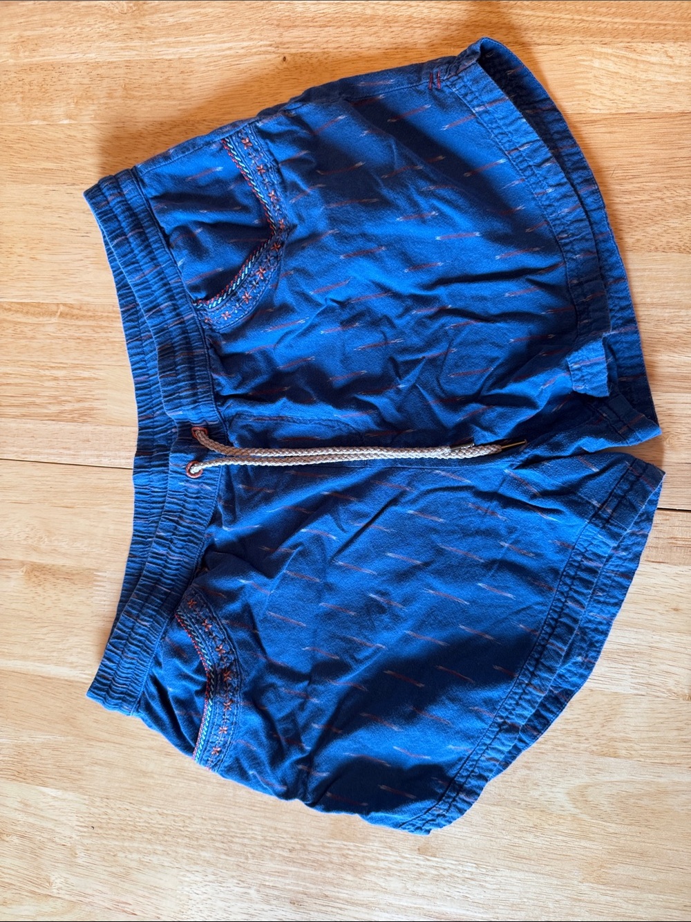 Toad&Co Navy Blue Women's Elastic Waist Shorts with Drawstring